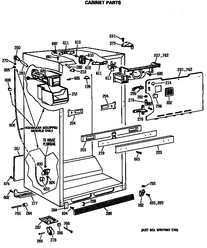 Cabinet parts