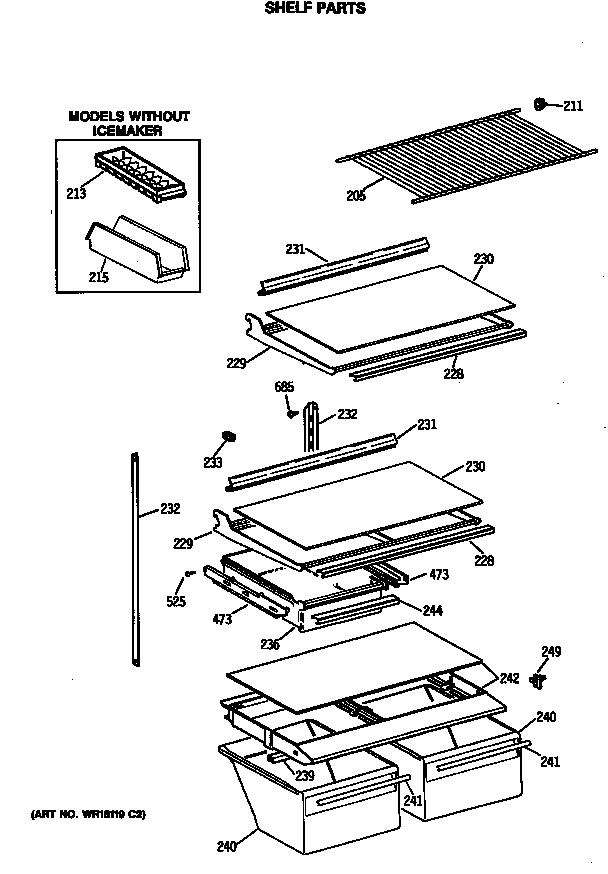 Shelf parts