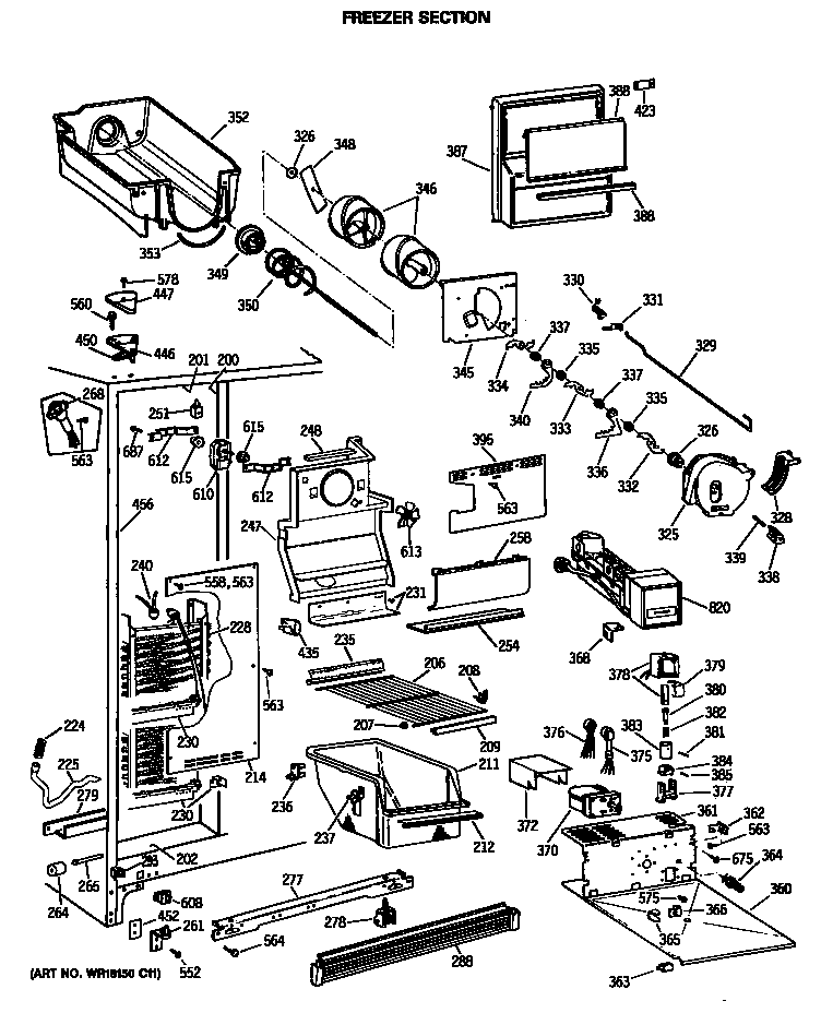 Freezer section