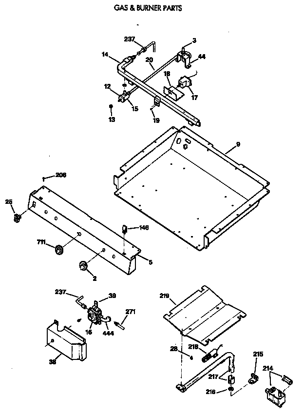 Gas & burner parts