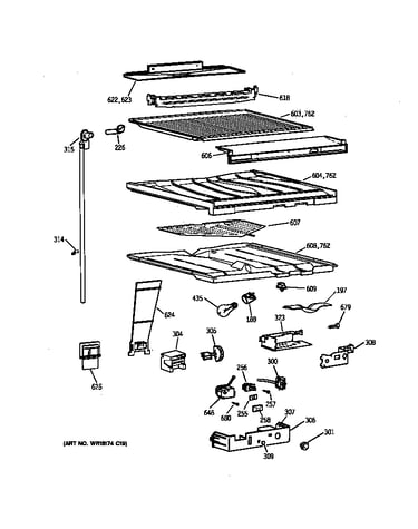 Compartment separator parts