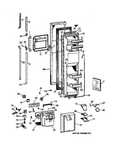 Freezer door