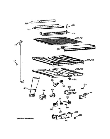 Compartment separator parts