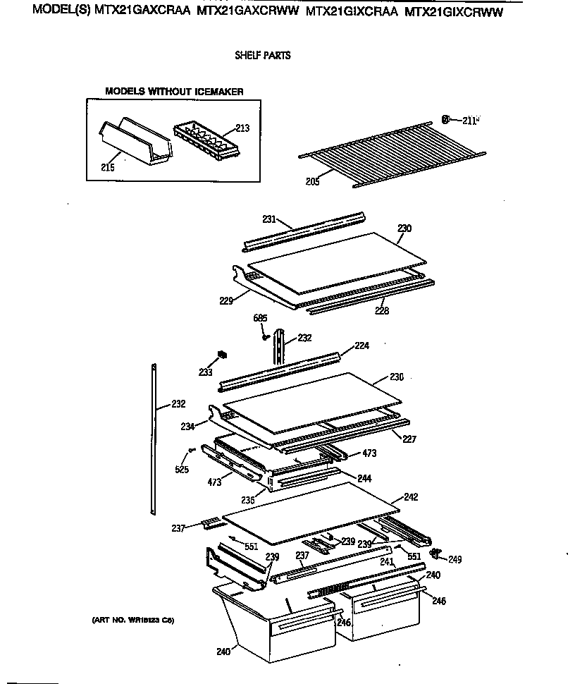 Shelf parts
