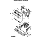 GE LGB116GPV1AD door & drawer parts diagram