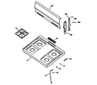 GE LGB116GPR1 cooktop diagram