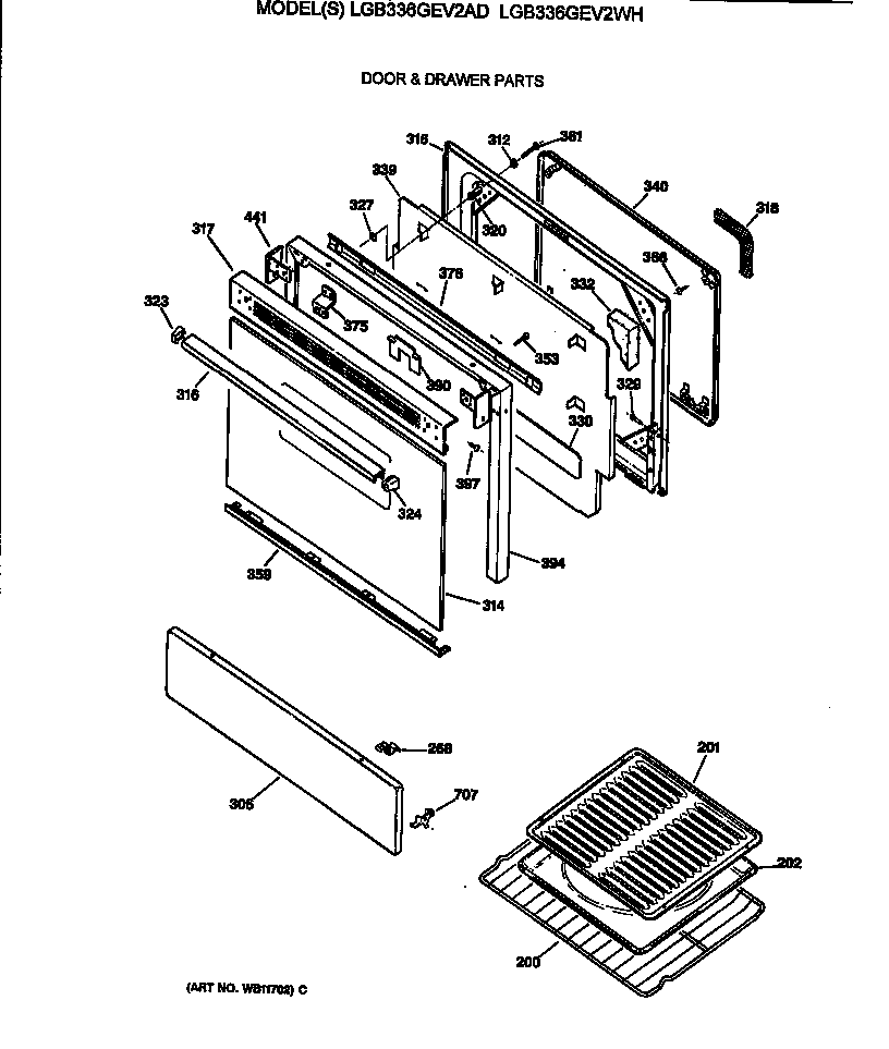 Door & drawer parts