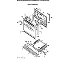 GE LGB156WEV1WW door & drawer parts diagram