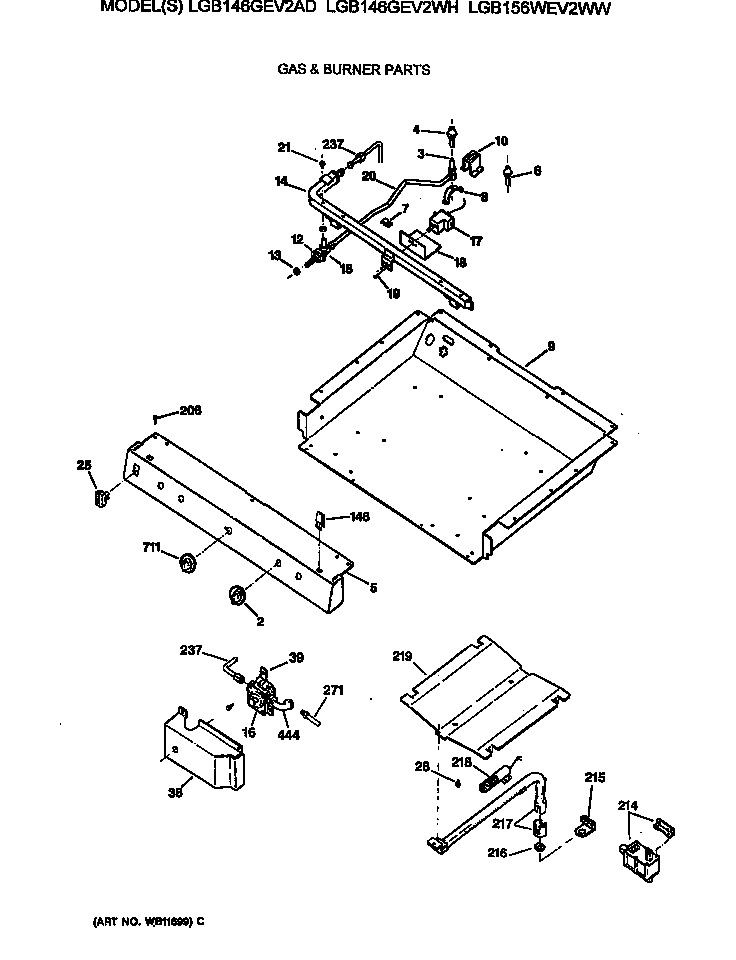 Gas & burner parts