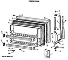 GE MTX18EASARWH freezer door diagram