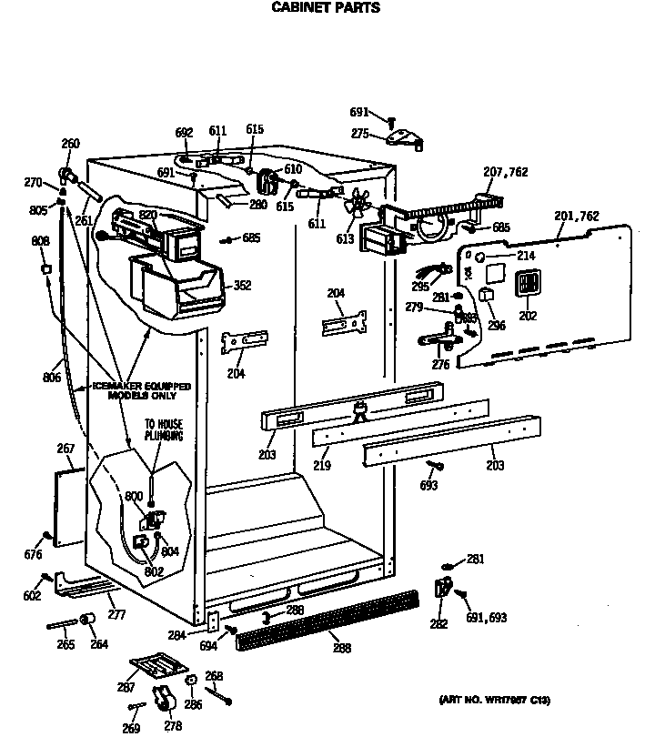Cabinet parts