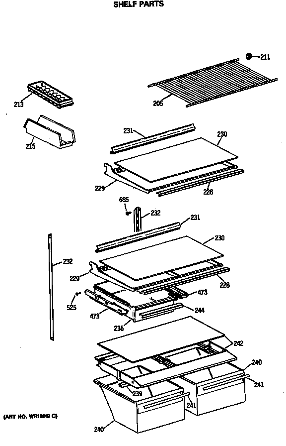 Shelf parts