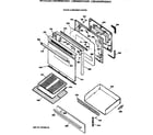 GE LGB356GEV2AD door & drawer parts diagram