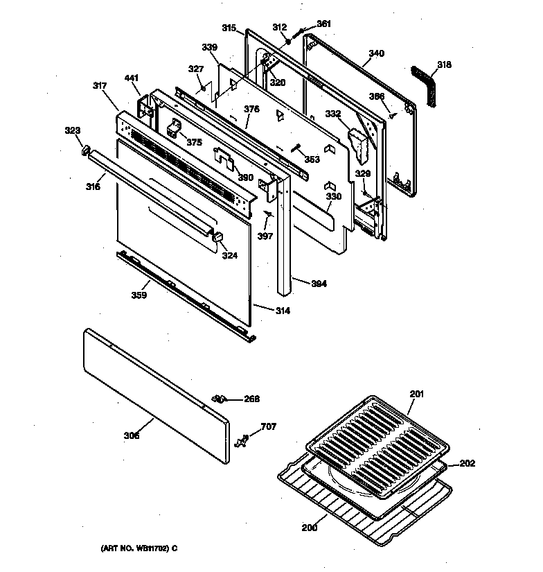 Door & drawer parts