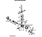 Hotpoint HDA150V-60AW motor-pump mechanism diagram
