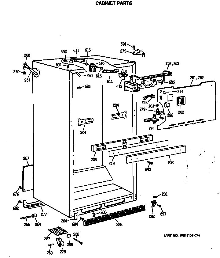 Cabinet parts