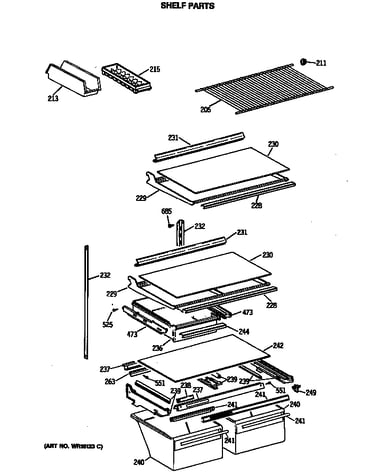 Shelf parts