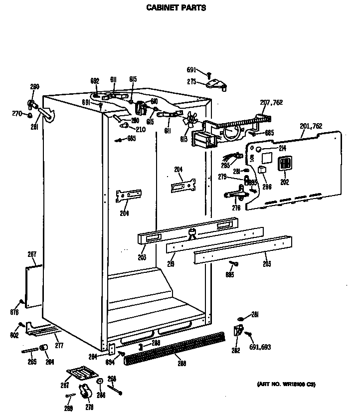 Cabinet parts