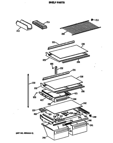 Shelf parts