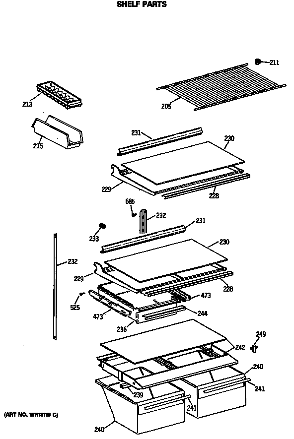 Shelf parts