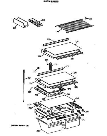 Shelf parts