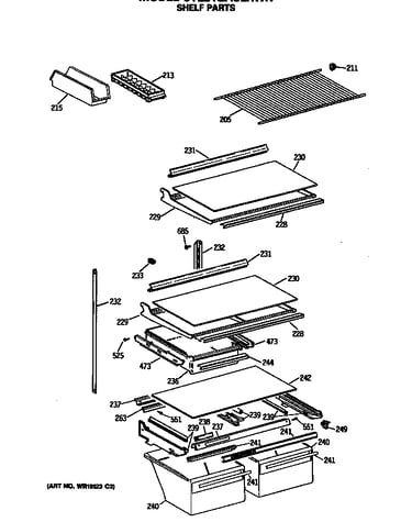 Shelf parts