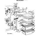 Hotpoint CSC24GRSBWH fresh food section diagram