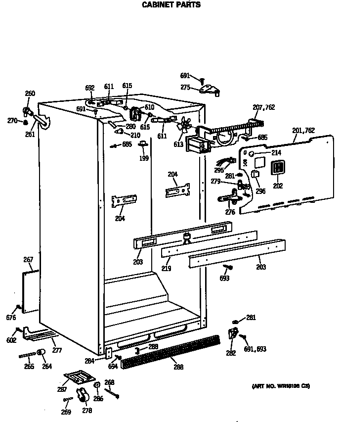 Cabinet parts