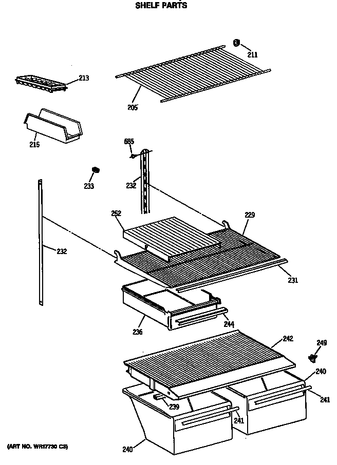 Shelf parts