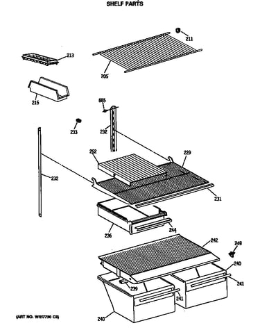 Shelf parts