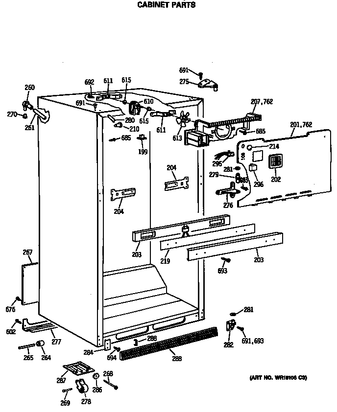 Cabinet parts