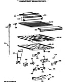 Compartment separator parts