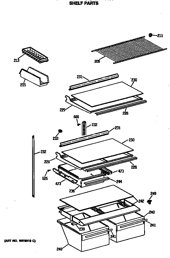Shelf parts