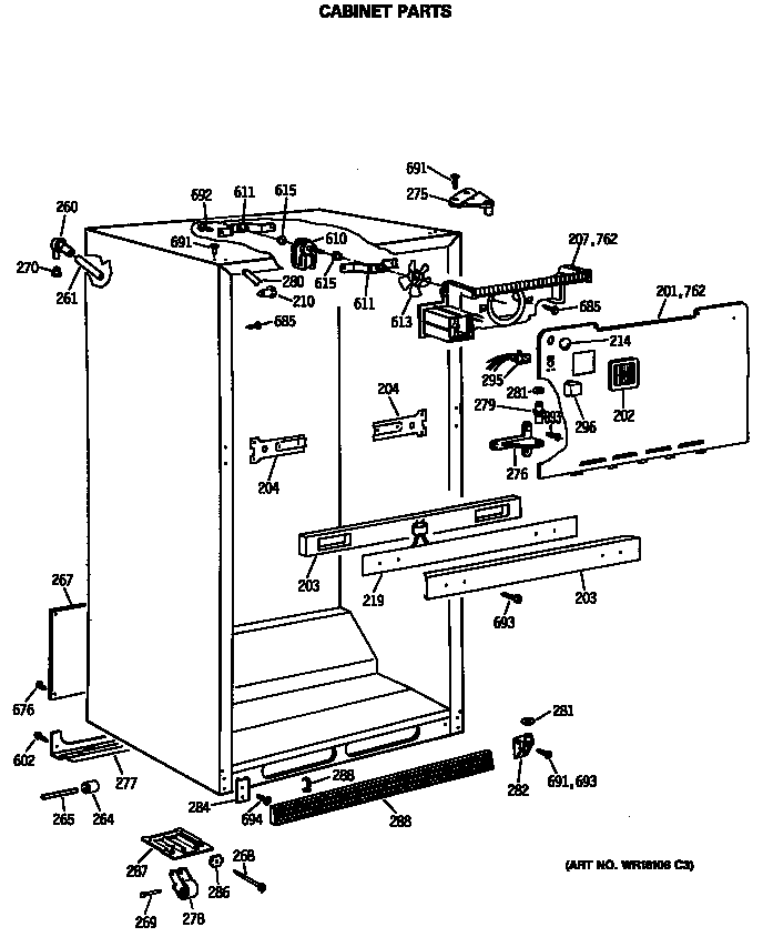 Cabinet parts