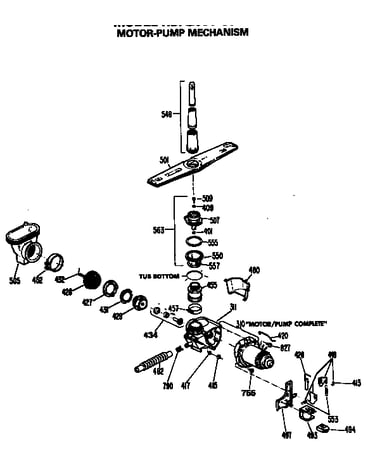Motor-pump mechanism