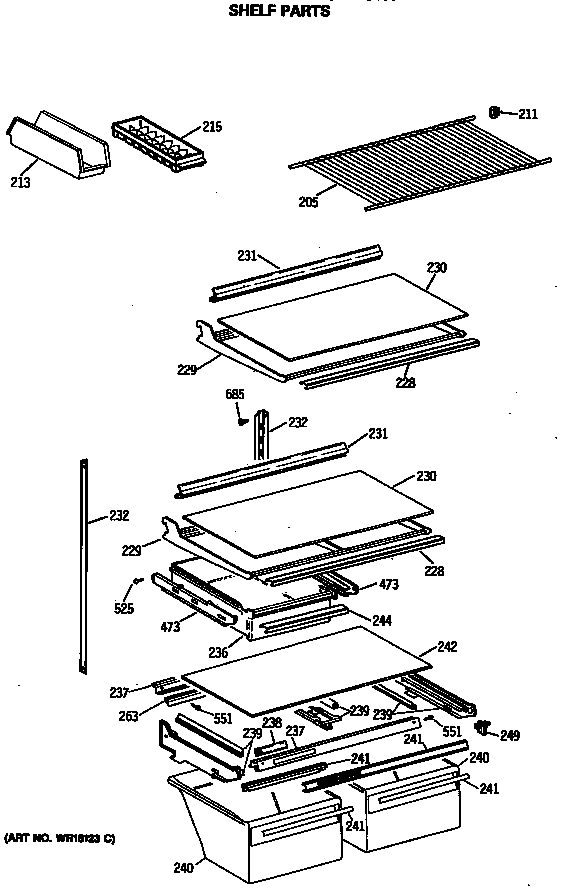 Shelf parts