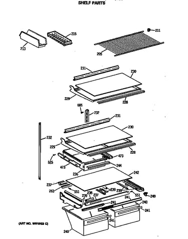 Shelf parts