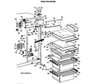Hotpoint CSX27DRSBWH fresh food section diagram