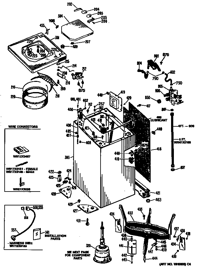 CABINET AND SUSPENSION ASM.