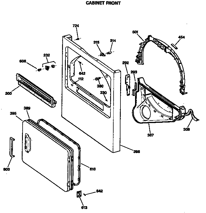 Cabinet front