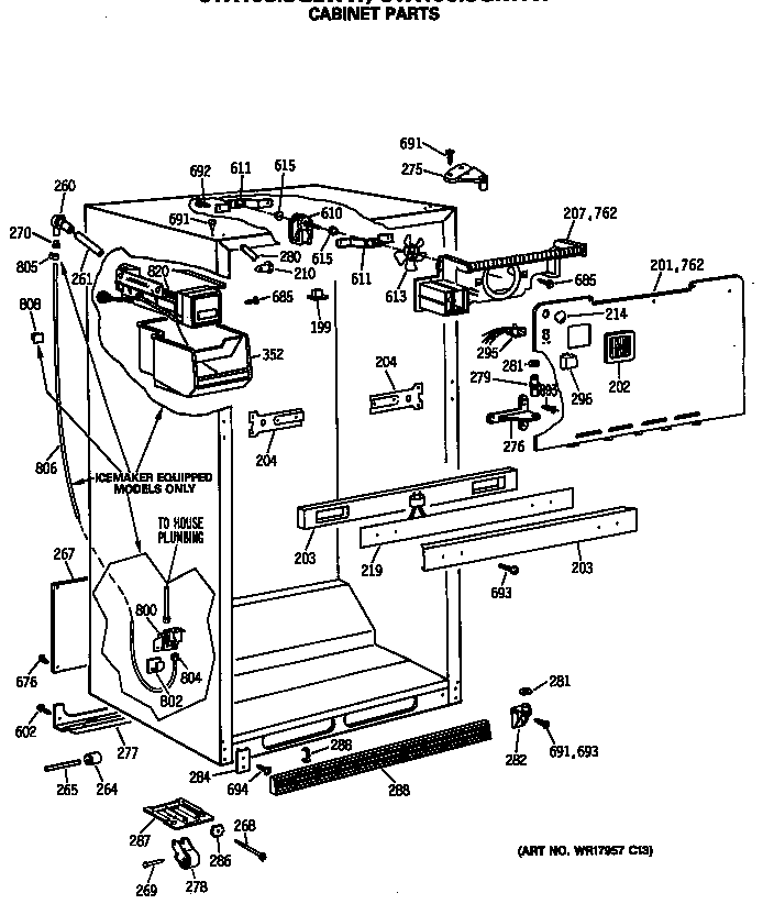 Cabinet parts