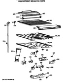 Compartment separator parts