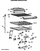 Compartment separator parts