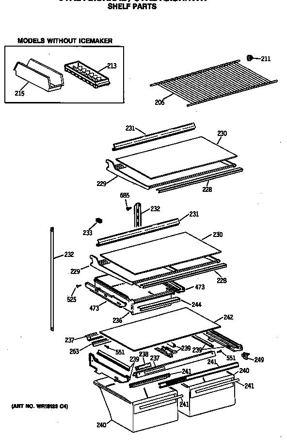 Shelf parts