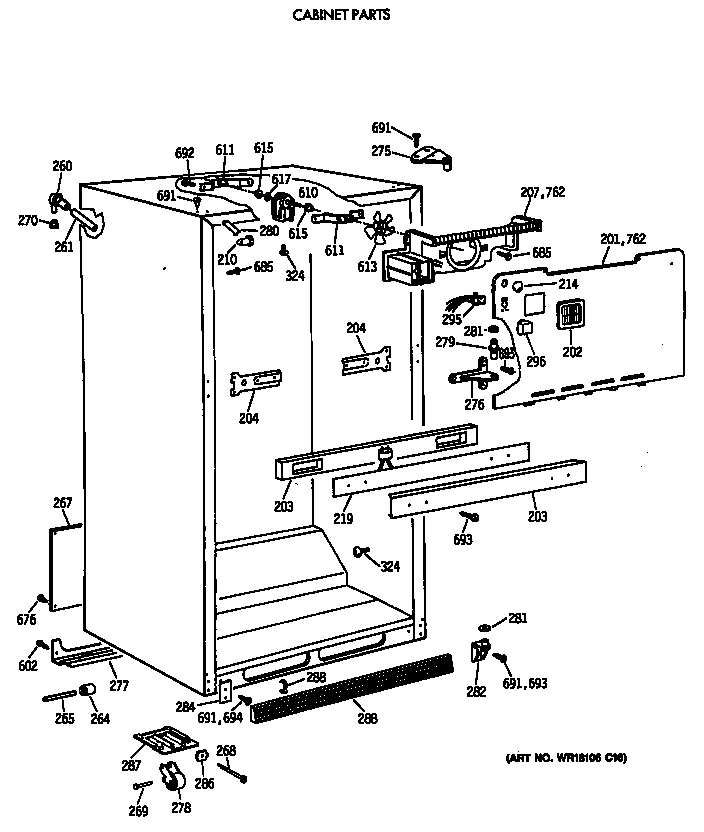 Cabinet parts