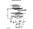 Hotpoint CTX18EASARWH compartment separator parts diagram