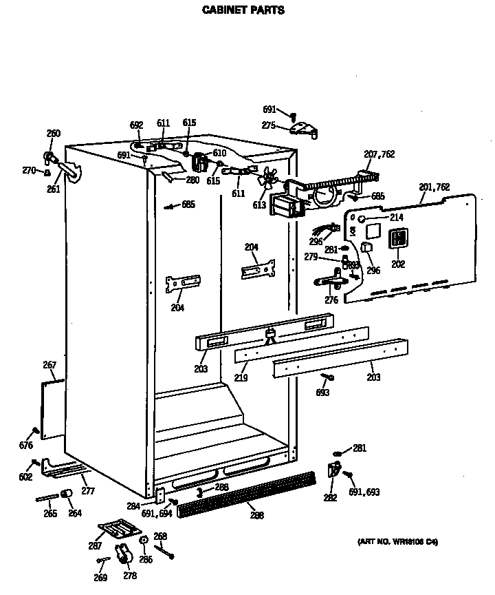 Cabinet parts
