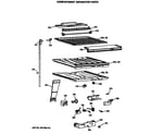 Hotpoint CTX18GASARWH compartment separator parts diagram