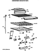 Compartment separator parts
