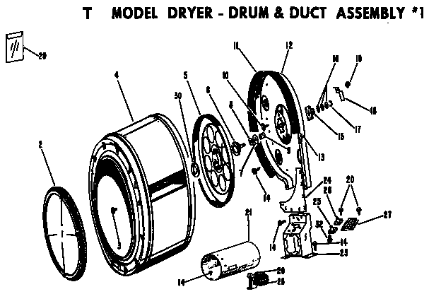 Drum and duct assembly